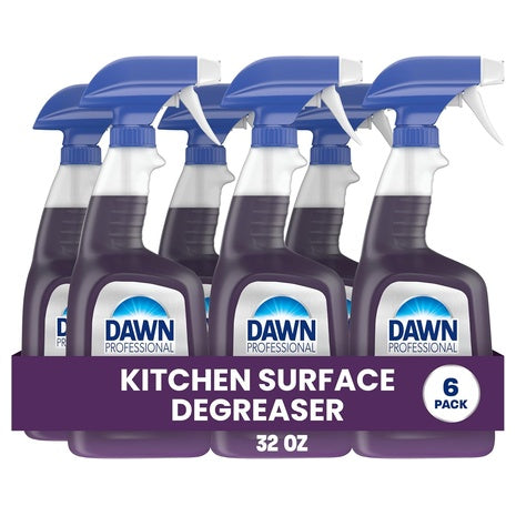 6 Bottles Dawn Pro Kitchen Surface Degreaser Spray