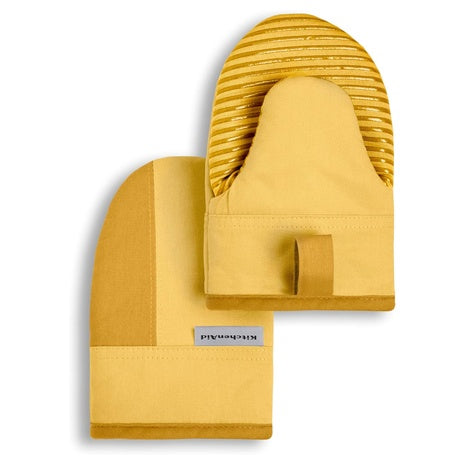2-Piece 5.5" x 8" KitchenAid Beacon Two-Tone Non-Slip Mini Oven Mitt Set