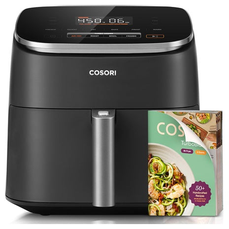 Cosori 9-in-1 6.0-Qt Non-Stick Compact Fast Turbo Modes Air Fryer