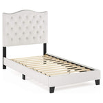 Twin Button Tufted Bed Frame