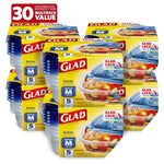 30 GladWare Square Food Storage Containers (25 Oz)