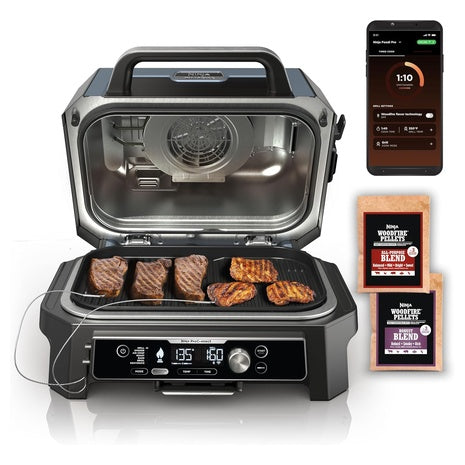 Ninja Woodfire ProConnect Premium XL 7-in-1 Outdoor Grill & Smoker + Get $50