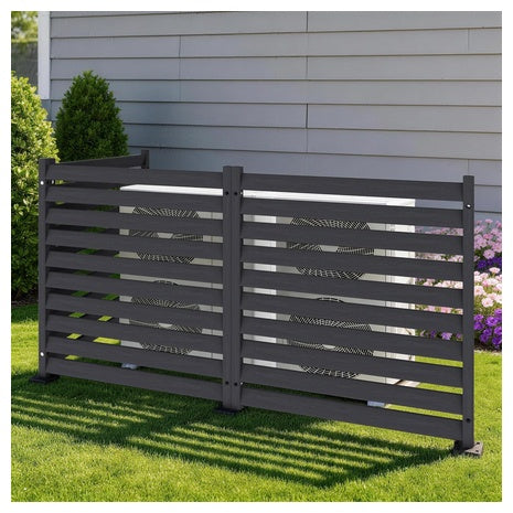 3-Count 42" H X 38" W HDPE Privacy Air Conditioner Fence Panels