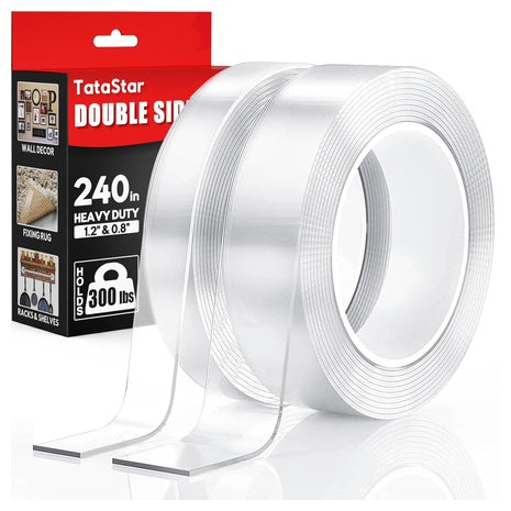2 Rolls Heavy Duty Double Sided Mounting Tape
