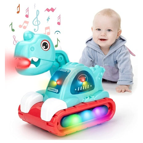 Musical Dinosaur Car Toy with Lights & Sounds