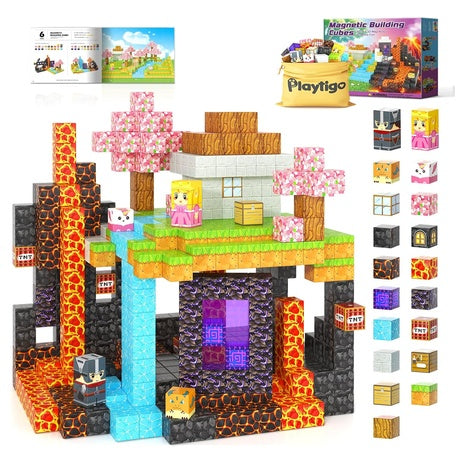 100-Piece Magnetic Building Cubes