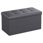 Mazie Collection 30" Folding Storage Ottoman Bench