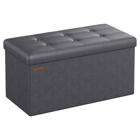 Mazie Collection 30" Folding Storage Ottoman Bench