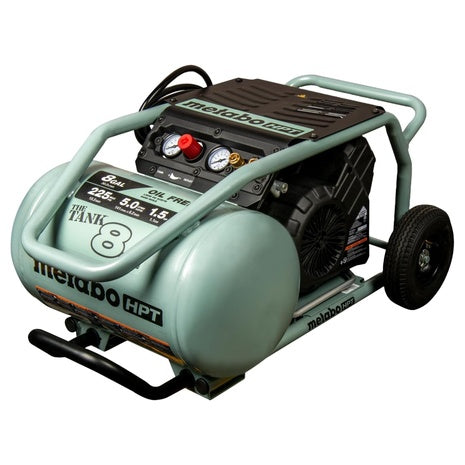 Metabo HPT 8-Gallon Portable Electric 225 PSI Horizontal Air Compressor