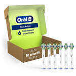 6-Pack Oral-B Floss Action Replacement Brush Heads