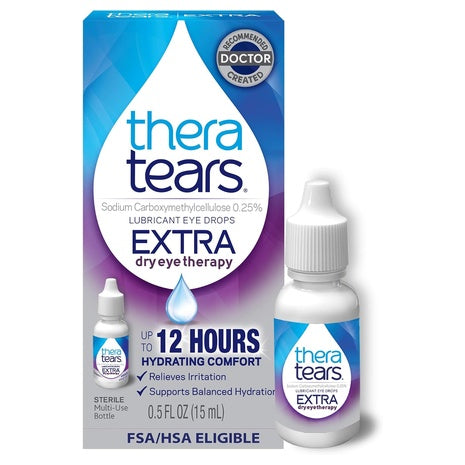 4-Count TheraTears Extra Moisturizing Lubricant 15mL Eye Drops For Dry Eyes