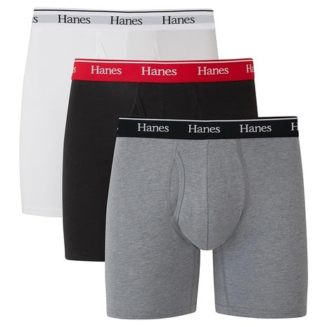 3-Pack Hanes Men's Boxer Briefs
