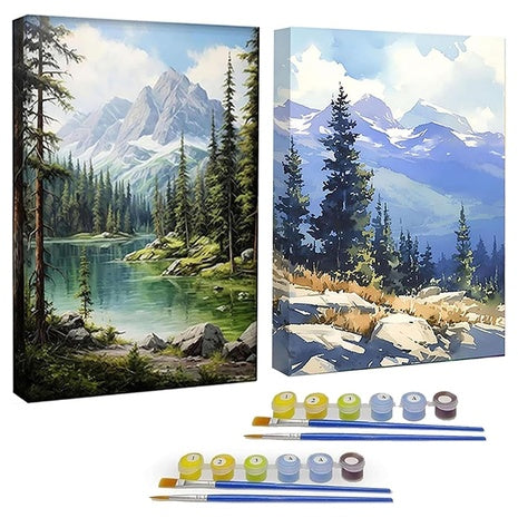 2-Pack Paint by Numbers with Frame