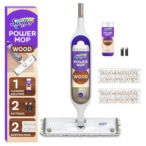 Swiffer Power Mop Wood Floor Cleaning Starter Set