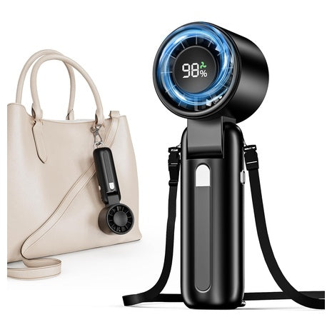 100-Speed Portable Rechargeable Handheld Fan