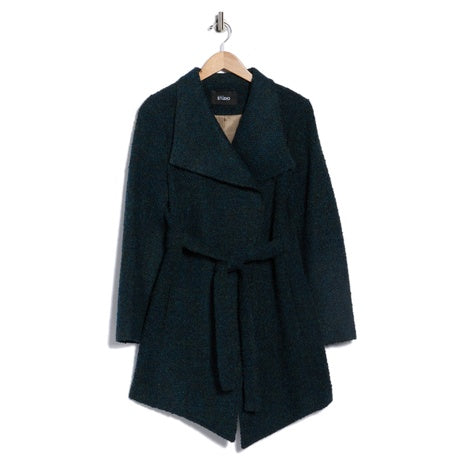 Fleurette Bouclé Wrap Coat