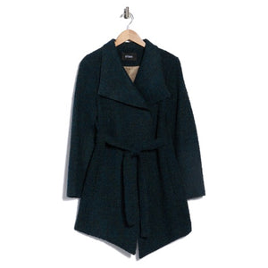 Fleurette Bouclé Wrap Coat