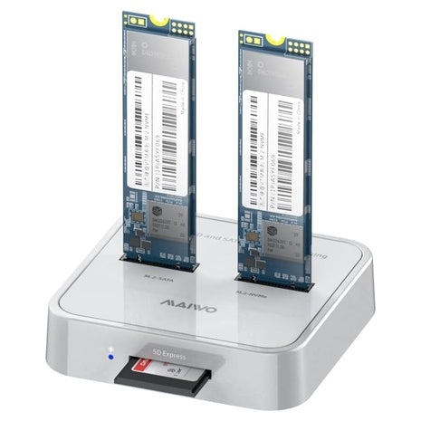 3-Bay NVMe SATA SSD Docking Station