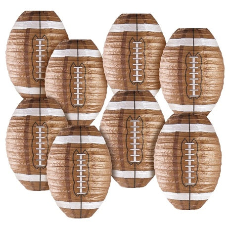 10-Pack Fuallwin 12" Football Paper Lanterns