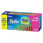 50 Ziploc Snack Bags w/ EasyGuide Texture