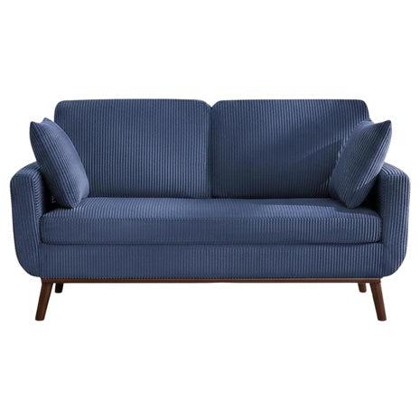 Kingfun Corduroy Love Seat With Spring Cusions