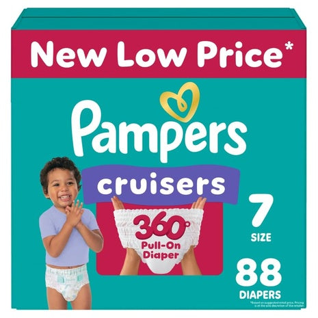 2 Boxes Pampers Diapers On Sale