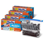 140 Hefty Freezer Slider Quart Bags