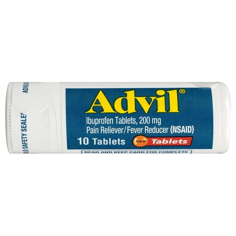 10 Advil Tablets Tube