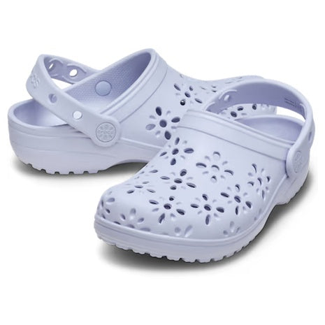 Crocs Toddler Classic Floral Cut-Out Clog