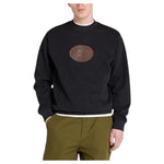 Timberland Mens Leather Badge Crewneck Sweatshirt