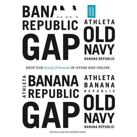 $50 GAP Physical Gift Card