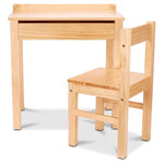 Melissa & Doug Wooden Lift-Top Desk & Chair