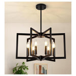 6-Light Black Modern Chandelier