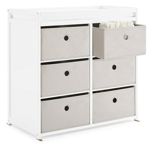 Hayes Baby Changing Table with Fabric Bins
