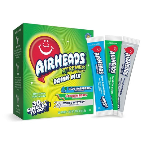 30 Airheads Xtreme Variety Pack Drink Mix Sticks