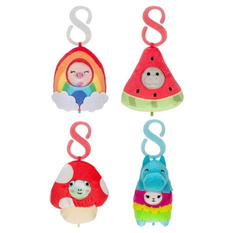 4-Pack Squishville Squishmallows with Style & Play Clip Costumes