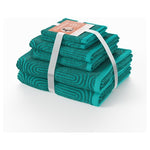 6-Piece Beautiful by Drew Barrymore Textured Bath Towel Set