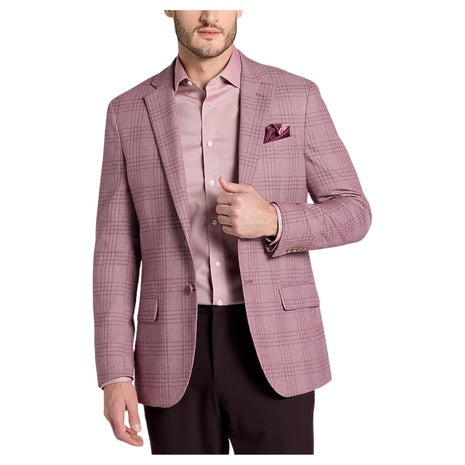 1905 Collection Slim Fit Plaid Sportcoat