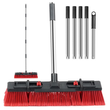 Heavy-Duty Broom with 70" Adjustable Handle