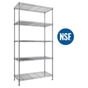 5-Tier Heavy Duty Wire Shelving Unit