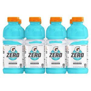 8 Bottles Gatorade Zero Glacier Freeze Sports Drinks (20oz)