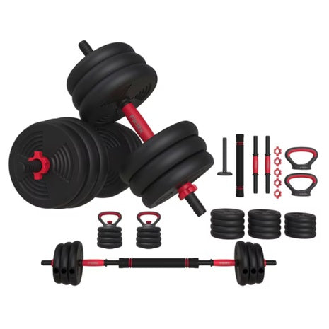 60lbs FitRx SmartBell 4-in-1 Portable Dumbbell, Barbell & Kettlebell Set
