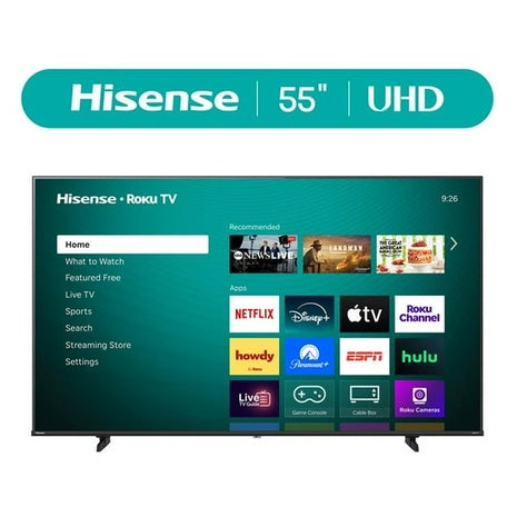 55” Hisense 4K Roku Smart TV