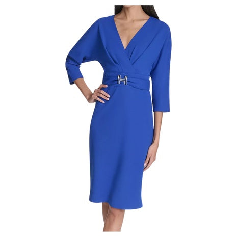 Halston Women's V-Neck Mini Dress