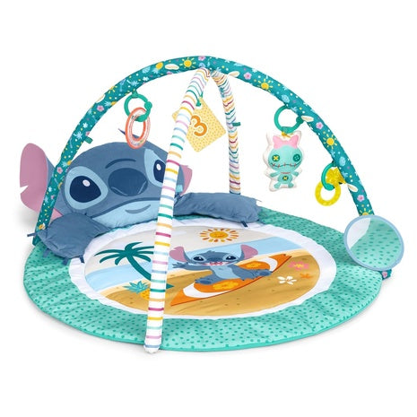 Bright Starts Disney Baby Stitch Party in Paradise Play Gym & Mat