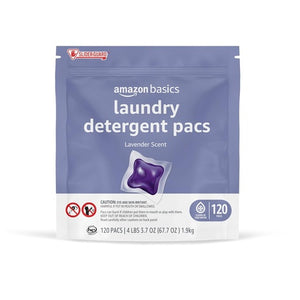 120-Count Amazon Basics Lavender Scent Laundry Detergent Pacs