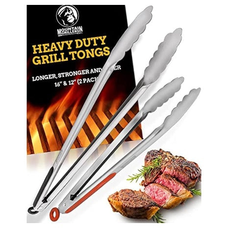 2 Piece Mountain Grillers BBQ Tong Set