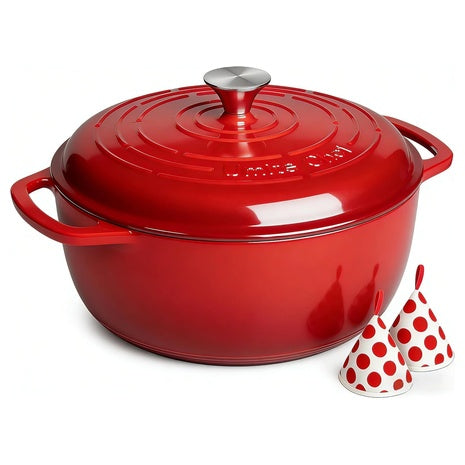 6-Qt Umite Chef Enameled Cast Iron Dutch Oven (Various)