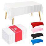 10 White 54 x 108 Disposable Tablecloths