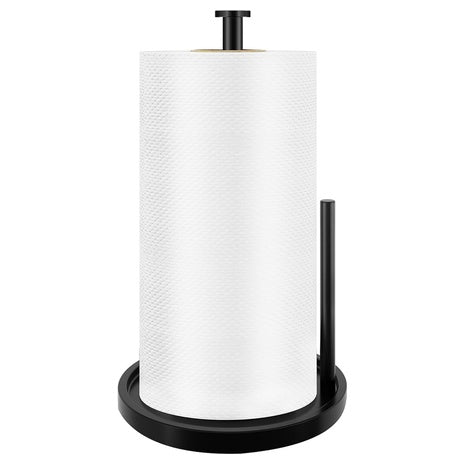 Stainless Steel Paper Towel Holder with Anti Slip Weighted Base